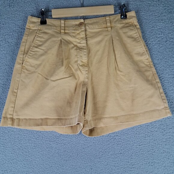 J. Crew Capeside Chino Shorts Women's 6 Pleated Preppy Khaki 5" Stretch Tan - Picture 1 of 11